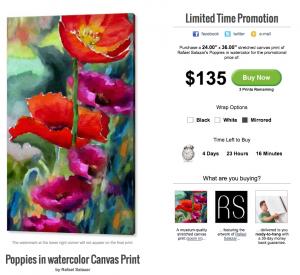 Poppies In Watercolor - Limited Time Promotion 